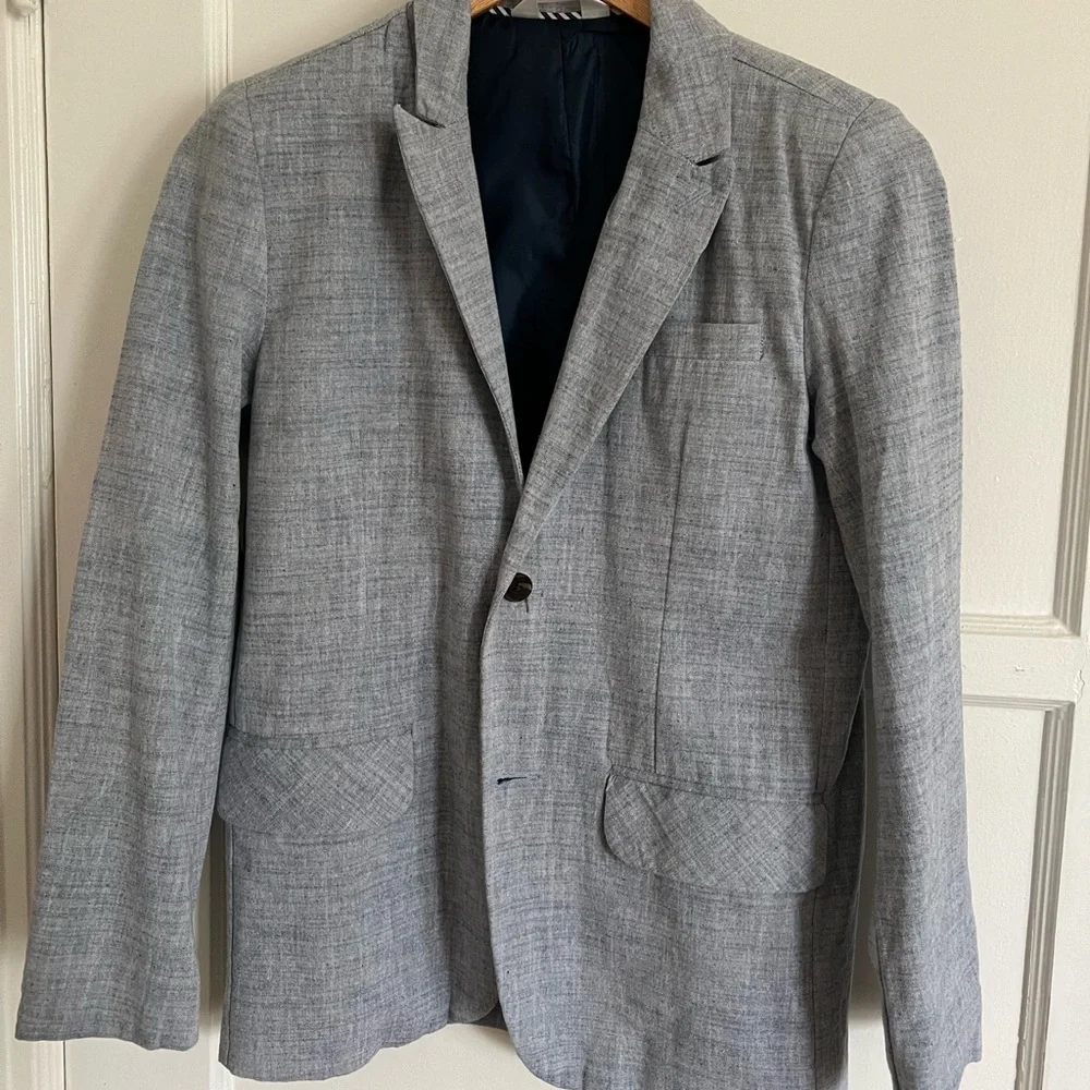 Cat & Jack cotton chambray kids jacket, size 14 - Picture 2 of 4
